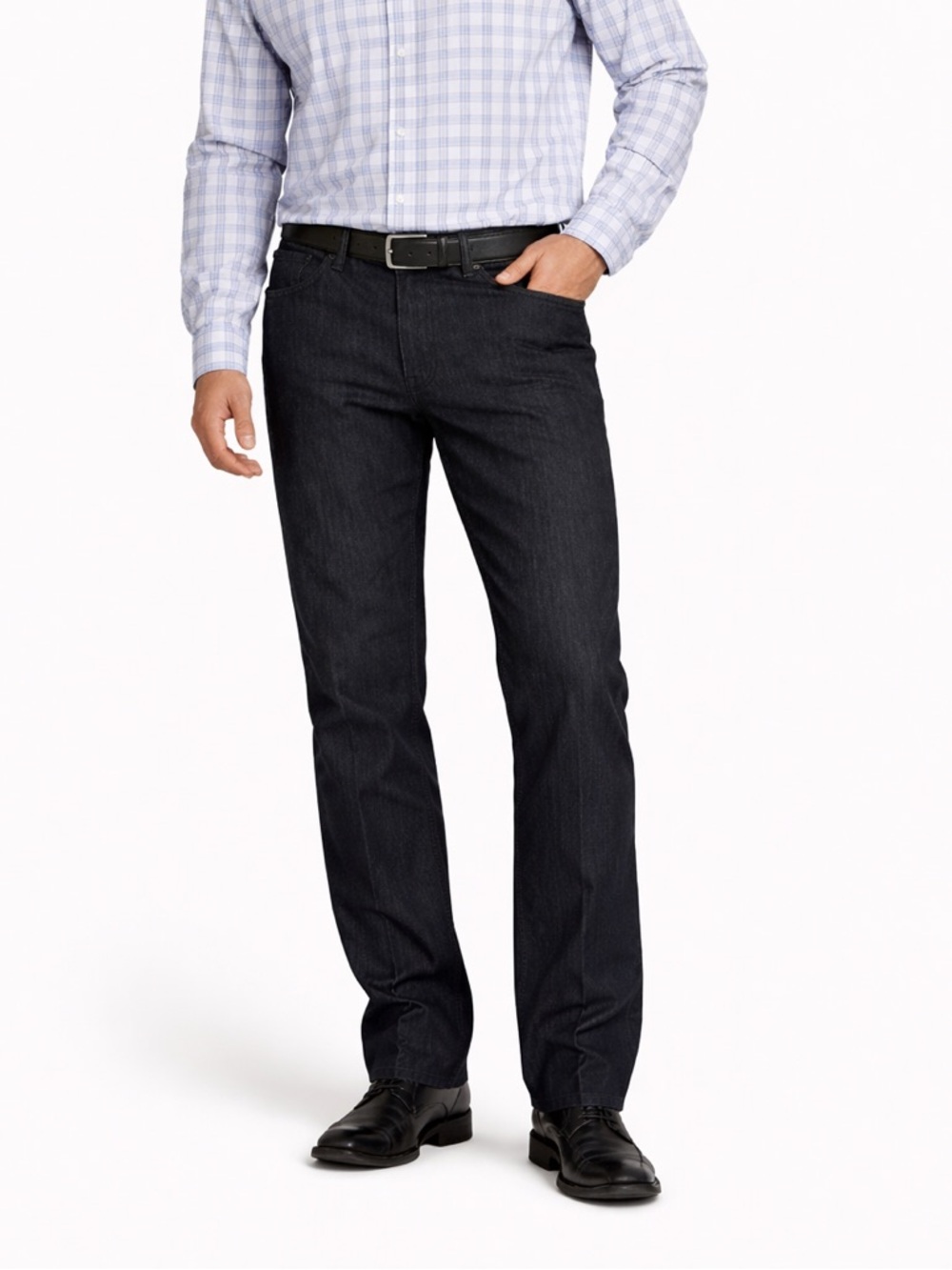 Battistoni Italy Men's Dark Gray Dress Jeans with Sheen Size 36 x 33.5